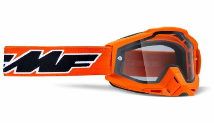 Ochelari Enduro/MX FMF Powerbomb Rocket Orange Lentila Clara [1]