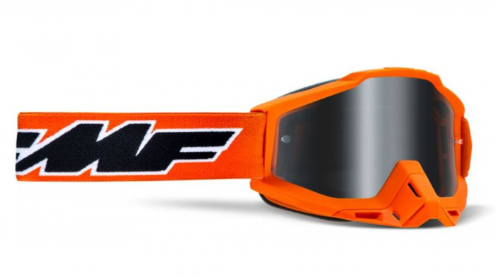 Ochelari Enduro/MX FMF Powerbomb Rocket Orange Mirror Silver [1]