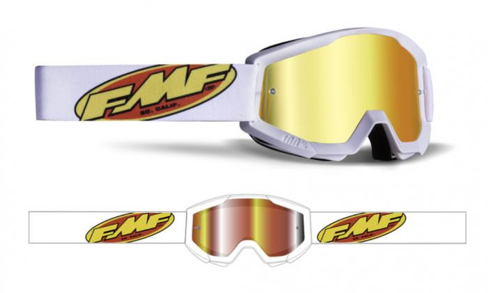 Ochelari Enduro/MX FMF Powercore Core White Mirror Red [1]