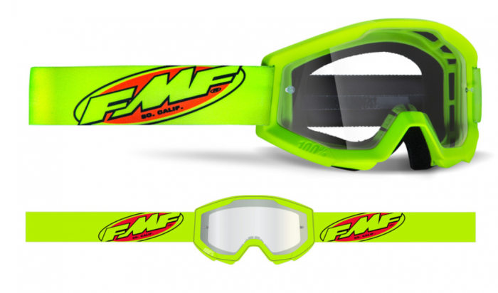Ochelari Enduro/MX FMF Powercore Core Yellow Lentila Clara [1]