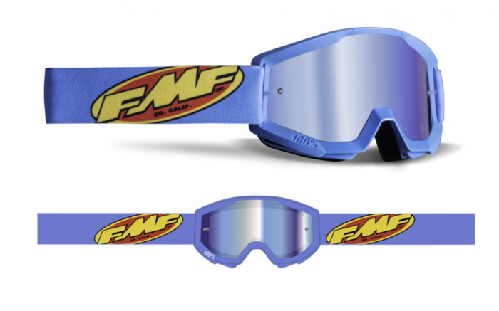Ochelari Enduro/MX FMF Powercore Core Cyan Mirror Blue [1]