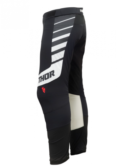 Pantaloni enduro/motocross THOR Analog Black/White [2]
