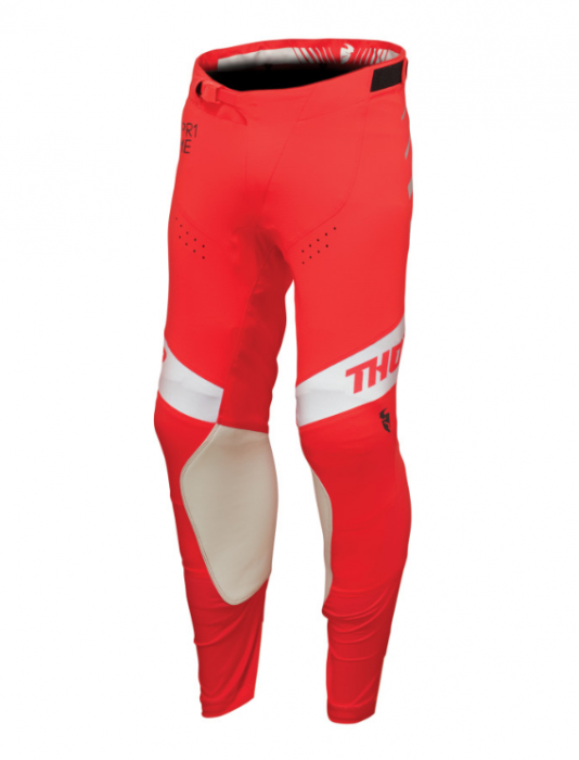 Pantaloni enduro/motocross THOR Analog Red/White [1]
