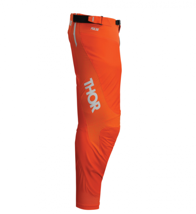 Pantaloni enduro/MX THOR Pulse Mono Light Gray/orange [2]