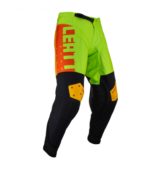 Pantaloni Leatt 4.5 Black/Yellow Fluo/Orange [1]