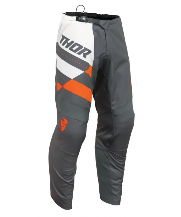 Pantaloni Thor Sector Checker Chorcoal/Orange [1]