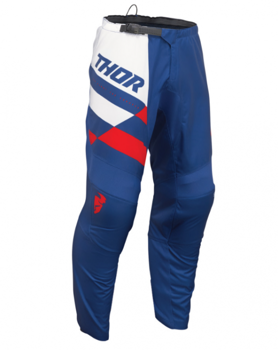 Pantaloni Thor Sector Checker Navy/Red [1]