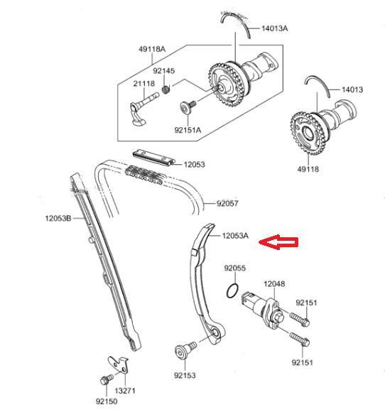 Patina lant distributie Suzuki RMZ 250 '04-'06 K120530010SU [2]