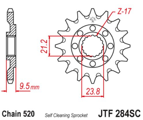 Pinion Fata Honda CR250 [1]