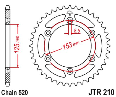 Pinion spate Honda CR 125/250/500/ CRF 250/450 [1]