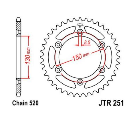 Pinion spate Yamaha YZF/WRF/YZ [1]