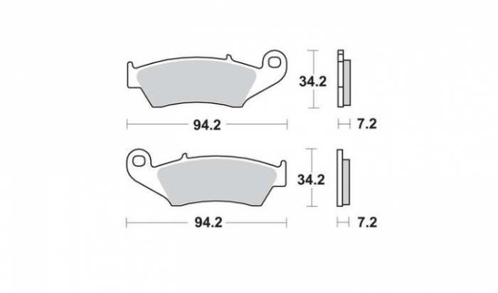 Placute frana fata Beta RR, Yamaha YZ/WR, Honda CR/CRF, Suzuki RM/RM-Z/DRZ, Kawasaki KX/KXF [2]