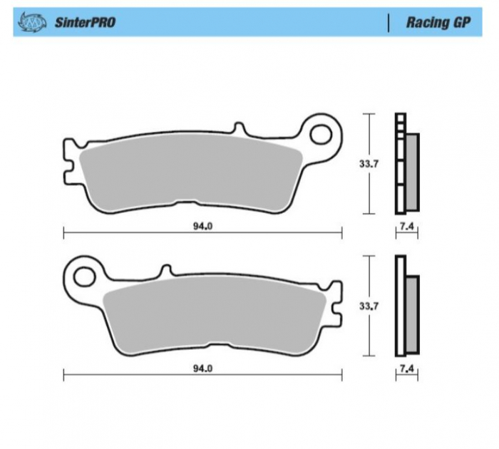 Placute frana fata Yamaha YZF 250 '21 -, WRF 450 '21 -, YZF 450 20- MOTO-MASTER SINTERPRO SERIES RACING GP [1]