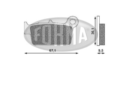 Placute frana spate BETA RR 250/300 '13-'20 XTrainer '15-'20 sintetizat [2]
