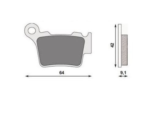 Placute frana spate KTM SX/EXC '04-'20 sinterizat enduro Forma [2]