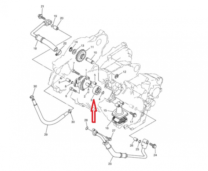 Pompa ulei Yamaha YZF 250 '01-'13, WRF 250 '01-'14 5NL-13320-00-00 [2]