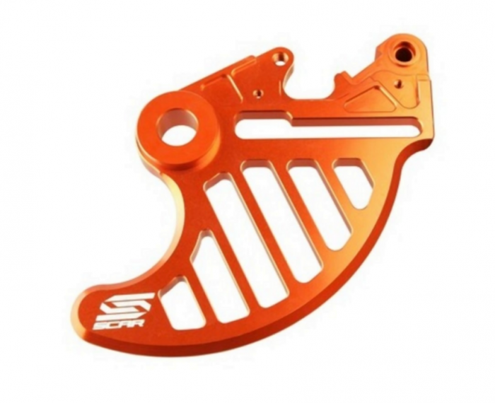Protectie aluminiu disc frana spate KTM/Husqvarna/Husaberg/GasGas Scar Negru/Portocaliu [2]