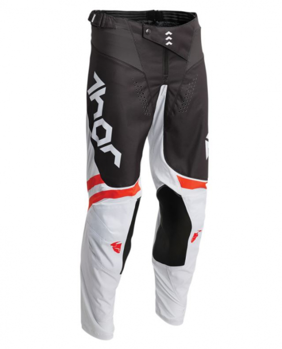 Pantaloni enduro/motocross Pulse Cube Light Gray/Red [1]