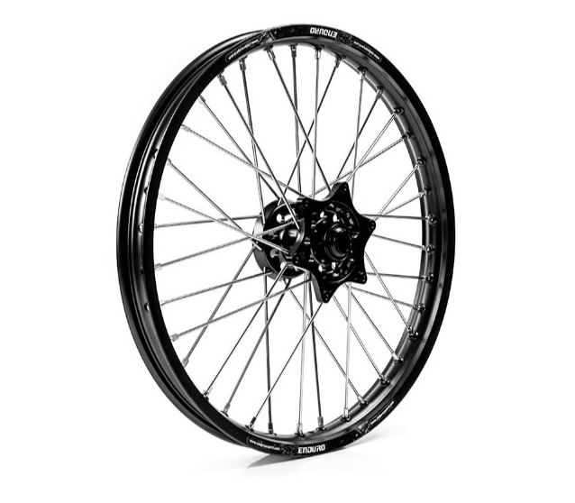 Roata fata enduro KTM/Husqvarna 21''x1.60 ax 22mm black hub SRE21BKEE [1]