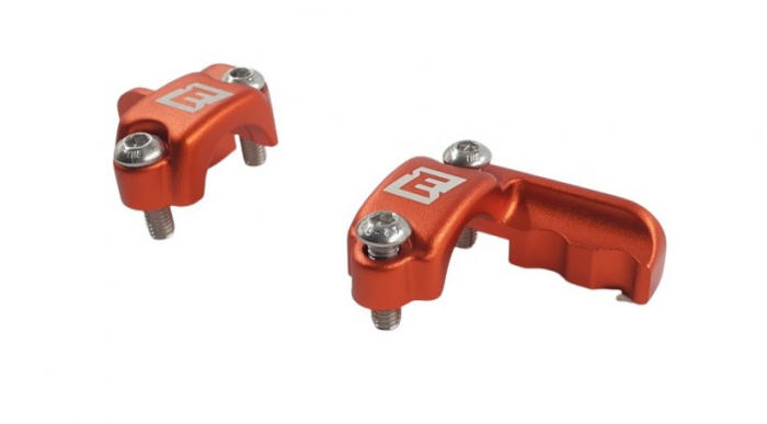 Set bride protectie pompa frana/ambreiaj Brembo pt. KTM/Husqvarna/Sherco (forjat) orange EE1121496OR [2]