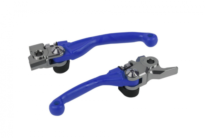 Set manete foldabile albastre Yamaha YZ 125/250 '15-'22; YZ 250F '09-'22; YZ 450F '09-'22 [1]