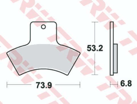 Set placute frana ATV Polaris/Linhai MCB762SI [2]
