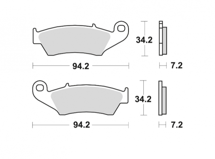 Set placute frana fata Yamaha/Honda/Kawasaki/Suzuki Brembo [2]