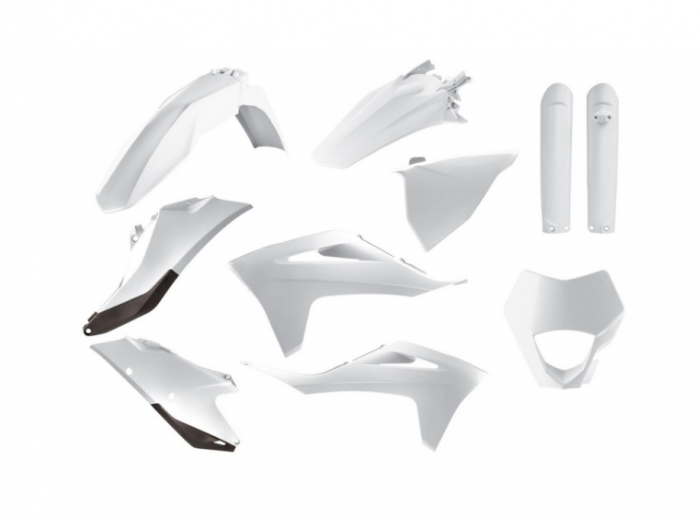Set plastice GasGas EC 250/300 TPI '21-'23; EC-F 250/350 '21-'23 White Polisport 91027 [1]