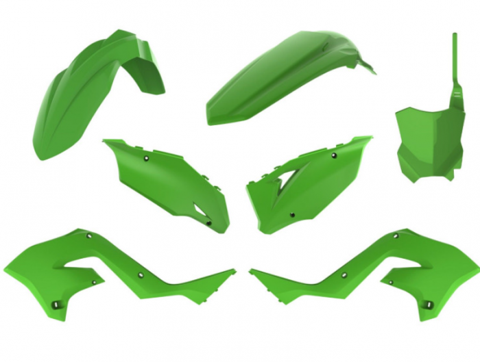 Set plastice Kawasaki KX 125/250, KX 450F '03-'08 Restyling 2022 Polisport 90933 [1]