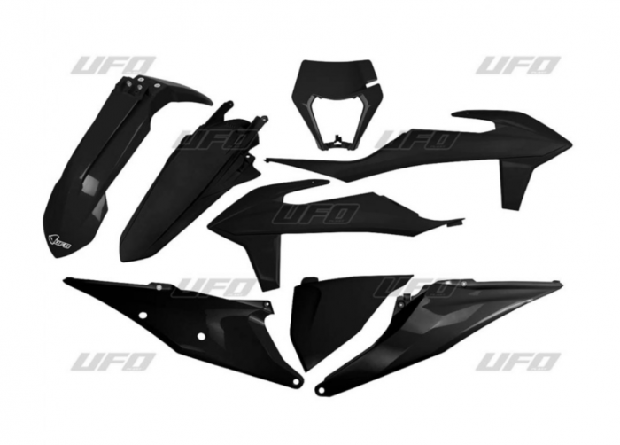 Set plastice KTM EXC 125/150/250/300, EXC-F 250/350/450/500 '20-'22 UFO Black [1]