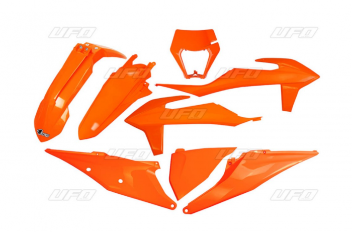Set plastice KTM EXC 125/150/250/300, EXC-F 250/350/450/500 '20-'22 UFO Orange [1]