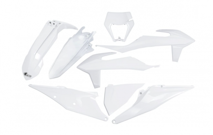 Set plastice KTM EXC 125/150/250/300, EXC-F 250/350/450/500 '20-'22 UFO White [1]