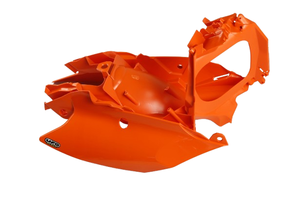 Set plastice laterale spate + carcasa filtru aer KTM SX/EXC 125-500 '11-'16 KT04023001 [1]