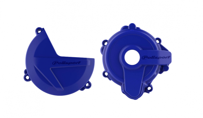Set protectie capac aprindere + protectie capac ambreiaj Sherco SE 250/300 '14-'22 Negru/Abastru [1]