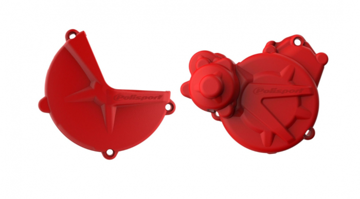 Set protectii capac ambreiaj si capac aprindere Gas Gas EC/XC 250/300 '17-'20 Negru/Rosu [2]