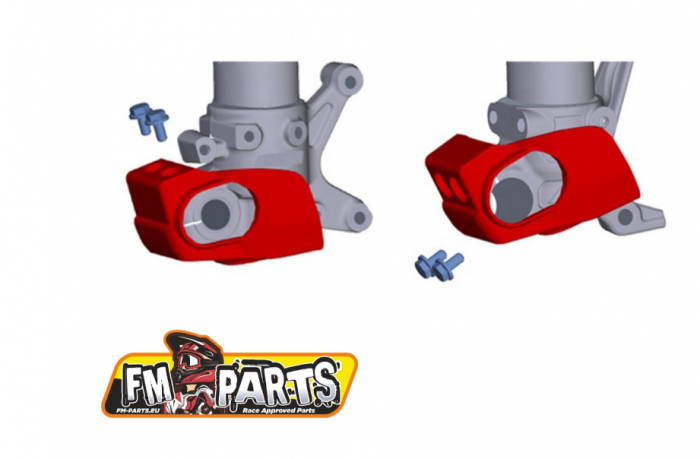 Set protectii suspensie Beta RR/Xtrainer Fm Parts Red [2]