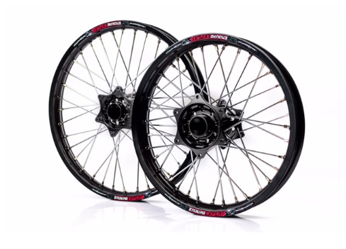Set roti enduro KTM/Husqvarna 21"x1.60 ax 22mm / 18"x2.15 ax 20mm black hub Enduro Expert SRE2118BKEE [1]