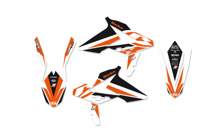 Set stikere Beta RR 2T/4T '13-'17 BlackBird Dream 4 Portocaliu/Negru/Alb [1]