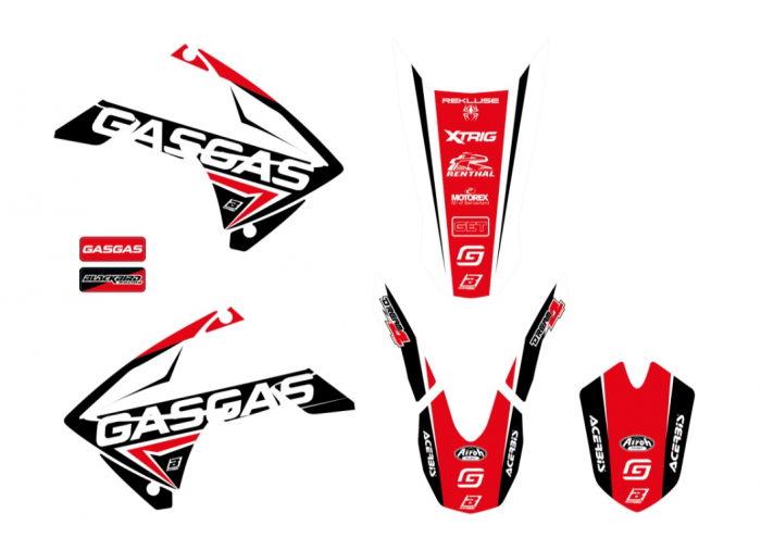 Set stikere Gas Gas EC '10-'11, ECF '10-'13 Blackbird Dream 4 E2904N [1]