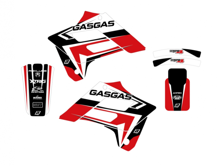 Set stikere Gas Gas EC/FSE '02-'06 BlackBird Dream 4 E2903N/02 [1]