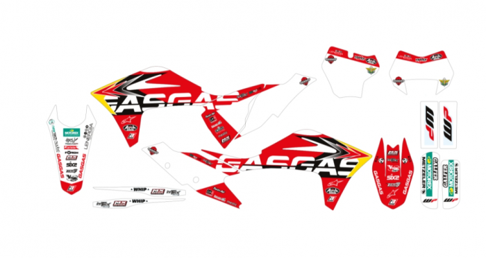 Set stikere Gas Gas MC/EC 125/250/350/450 '21-'23 BlackBird Replica Trophy E2908R1 [1]