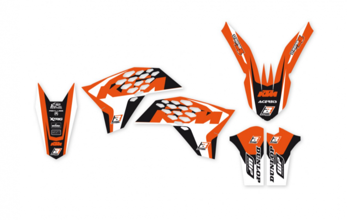 Set stikere KTM EXC/SX/SXF '08-'11 BLACKBIRD Dream 4 [1]
