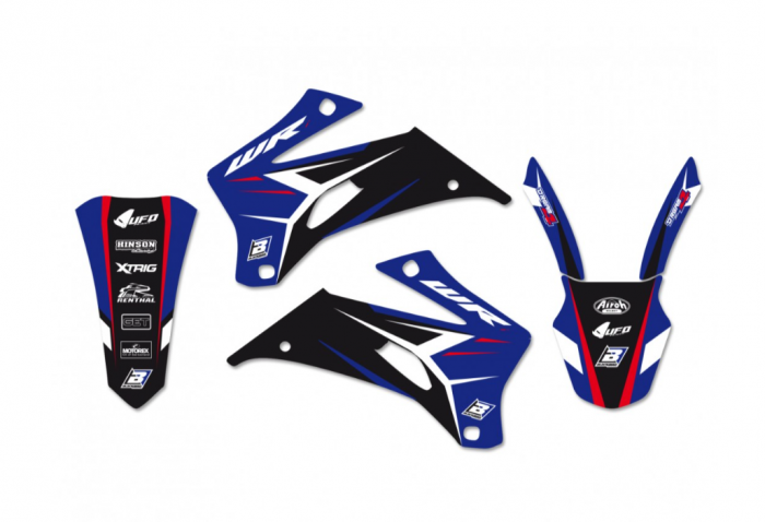 Set stikere Yamaha WR250F '07-'14, WR 450F '07-'11 BlackBird Dream 4 E2234N [1]