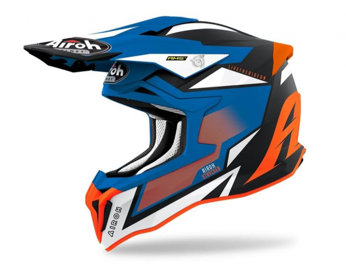 Casca Airoh Stryker Orange/Blue [1]