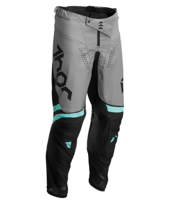 Pantaloni enduro/motocross THOR Pulse Cube Black/Mint [1]