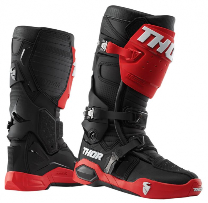 Cizme enduro/motocross Thor Radial Negru/Rosu [1]