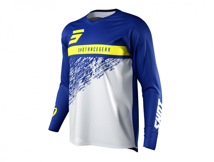Tricou enduro/motocross Shot Devo Roll Albastru [1]