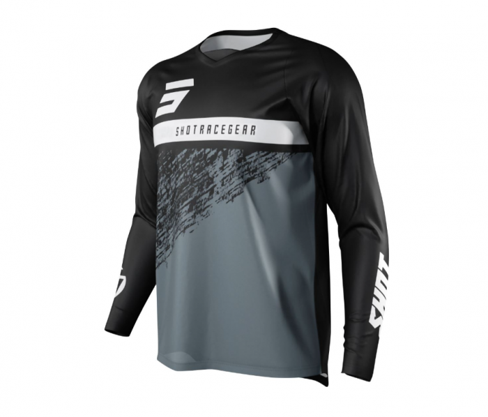 Tricou enduro/motocross Shot Devo Roll Ngeru/Gri [1]
