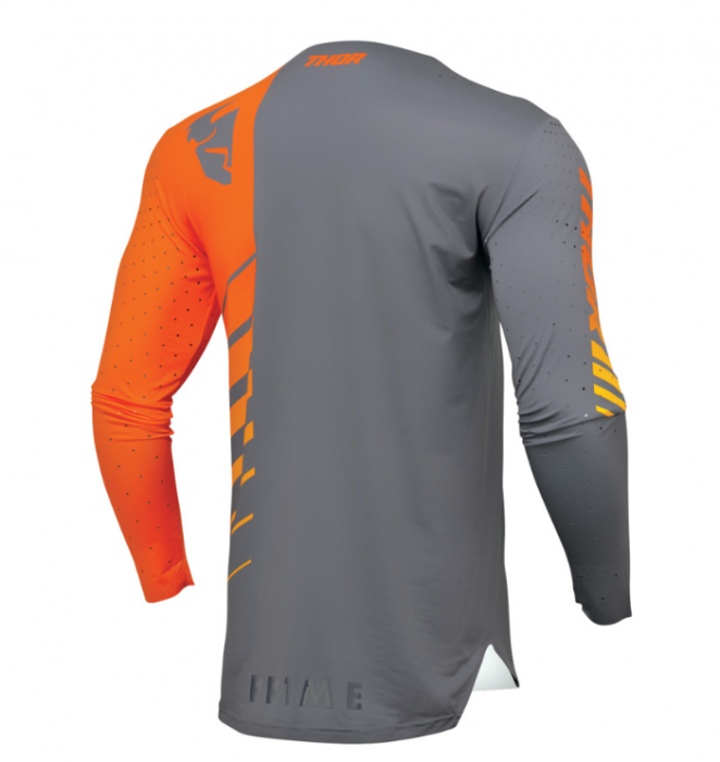 Tricou enduro/motocross THOR Prime Analog Charcoal/Orange [2]