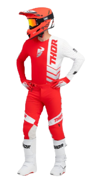 Tricou enduro/motocross THOR Prime Analog Red [3]